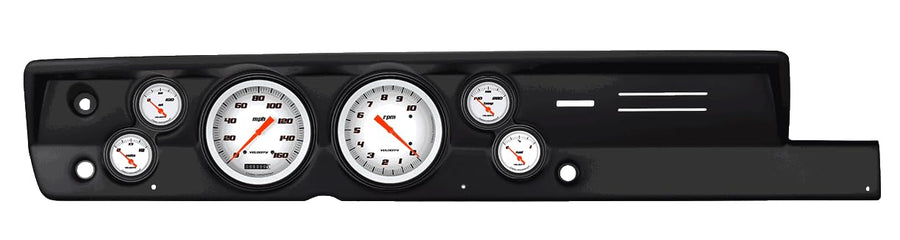 Velocity White Classic Instruments CDPB67VSW51BL Direct Fit 6 Gauge Set Compatible with 1967-1969 Barracuda