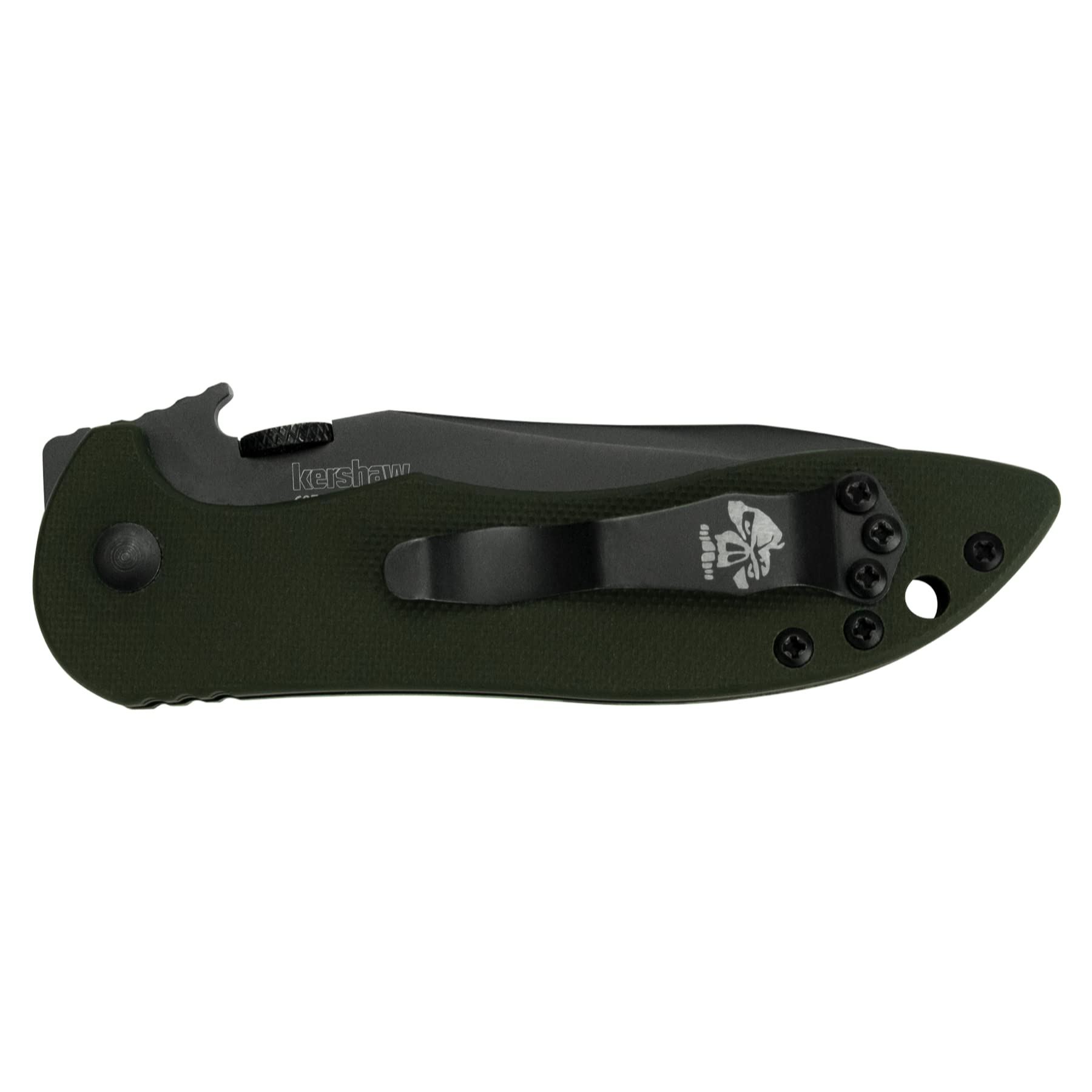 Kershaw CQC-5K Emerson Pocket Knife, 3” Stainless Steel Blade with Manual Opening, G-10 Handle with Reversible Pocketclip and Liner Lock, Small Folding Knife