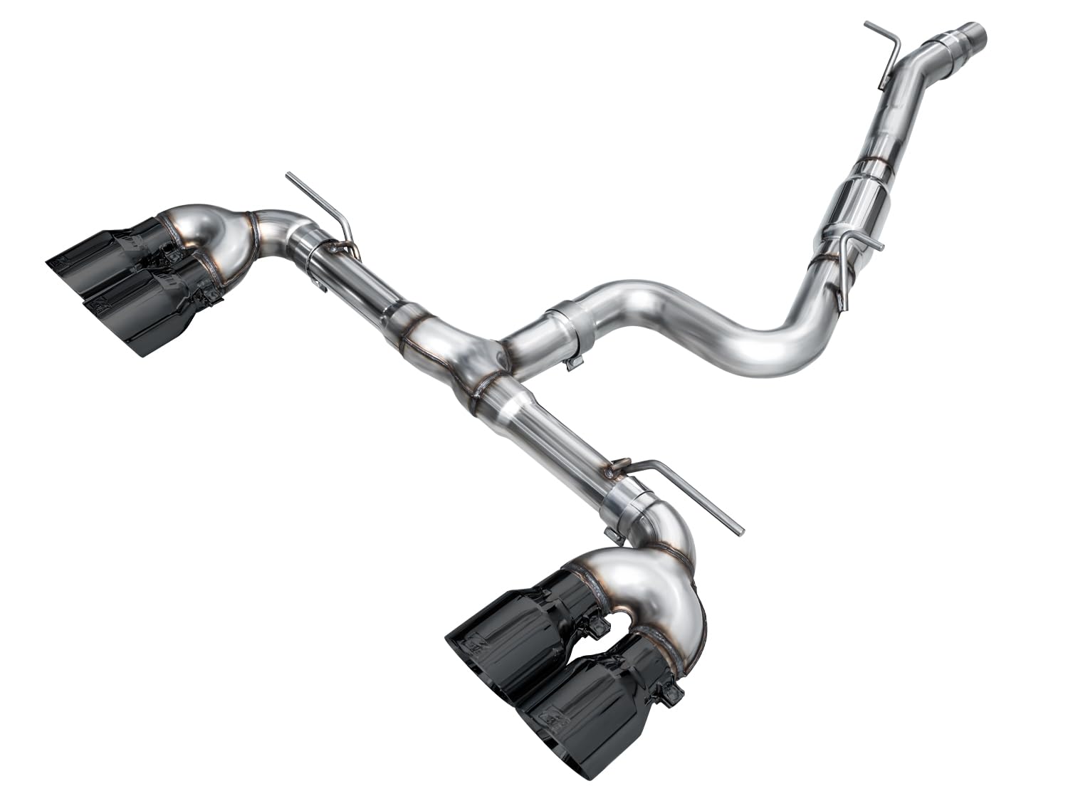 Track Edition AWE Exhaust for Volkswagen MK8 Golf R - Diamond Black Tips