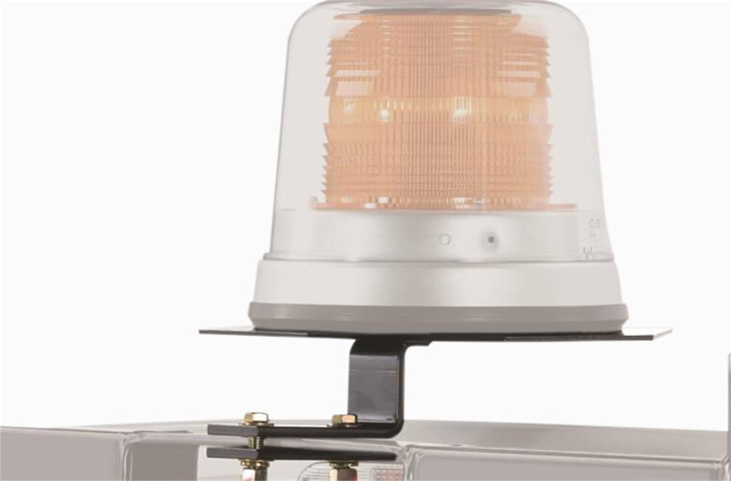Light Bracket Backrack(TM) for round strobe lights, Center mount, 10.5" octagon base