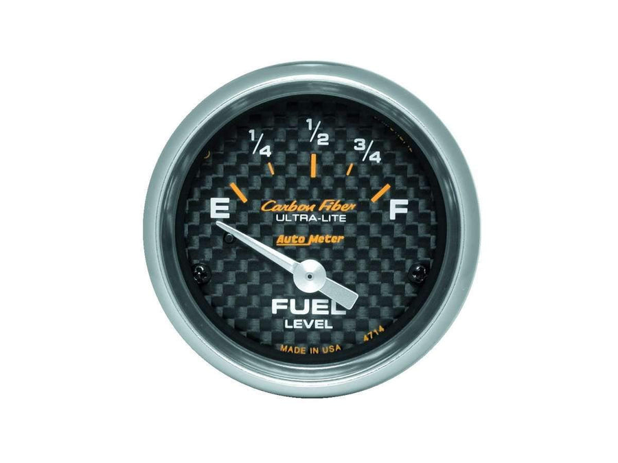 Auto Meter Carbon Fiber 4714 Electric Fuel Level Gauge