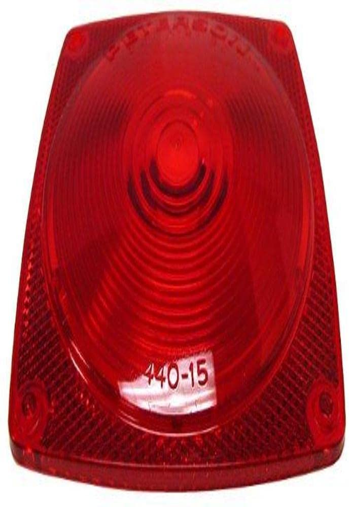Replacement Lens Peterson Manufacturing 440-15 for Combination Tail Light Red 4.5 inches