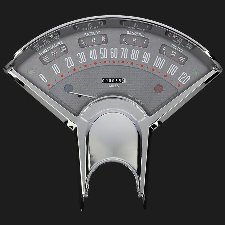 BET00G-LS Classic Instruments Bel Era III Gauge Package Gray-Ls