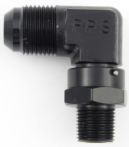 Fragola Performance Systems #4 X 1/8 Mpt 90 Degree Swivel Black 499104-BL