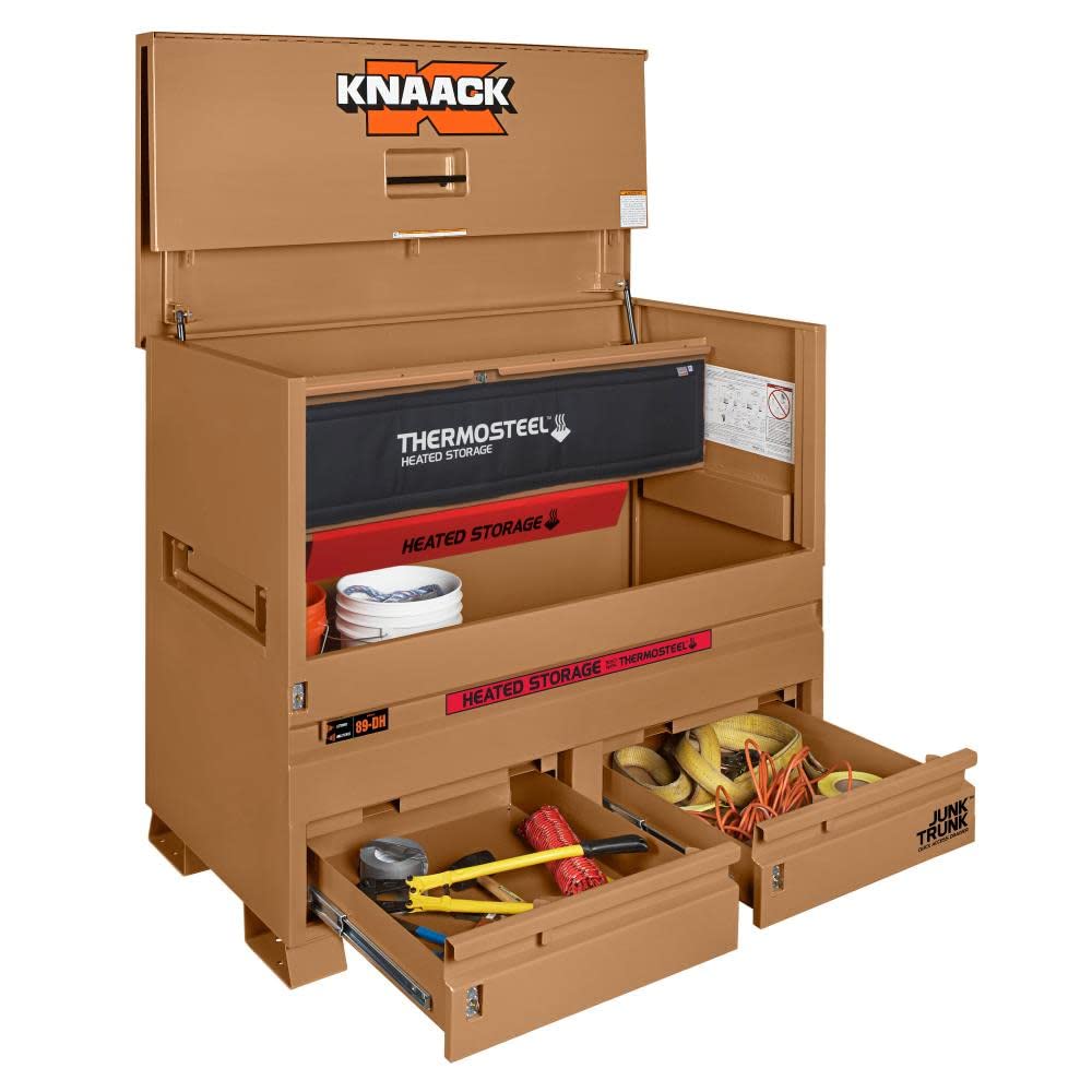 89-DH KNAACK Piano-Style Jobsite Box,49 in,Tan