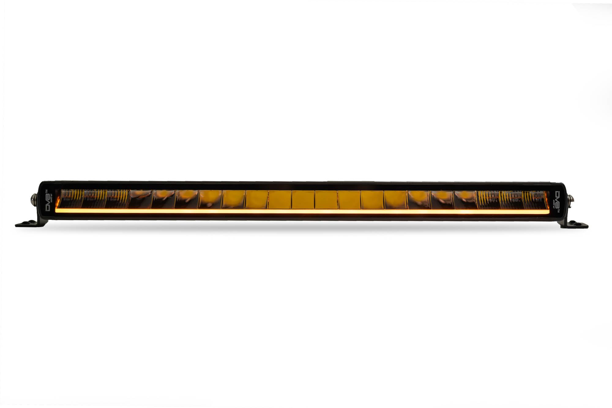 20-Inch DV8 Offroad Halo Elite Single Row Light Bar with Accent Light | Flood & Spot Pattern | Driving & Off-Road Modes | 8,820 Lumens | 5700K Main Light | Amber or Clear Accent