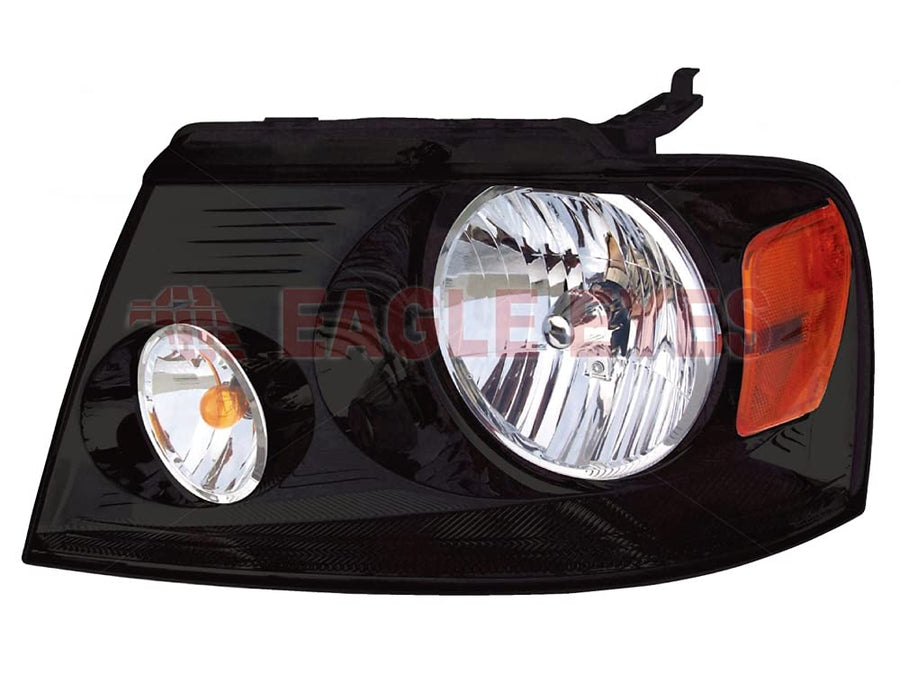 Driver Side Headlamp Assy Eagle Eyes FR390-B101L Fits Ford F-150