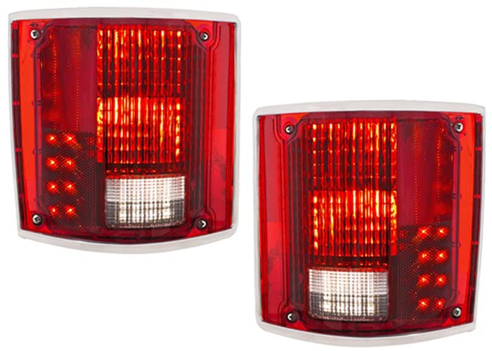 LED87FD Brothers Trucks Taillamp Assemblies - Fleetside - Deluxe - Pair