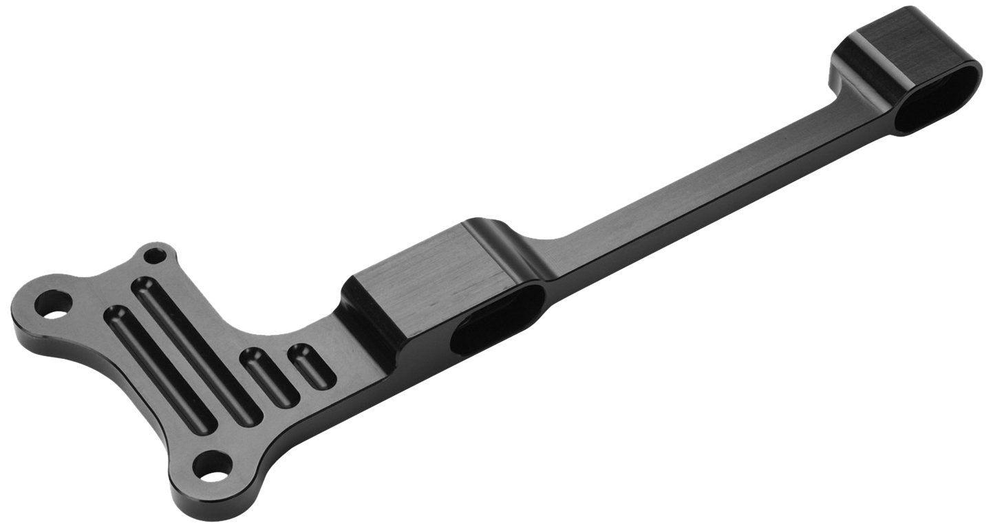 Black Billet Aluminum Lokar XTCB-40SD Throttle Cable And Kickdown Cable Bracket