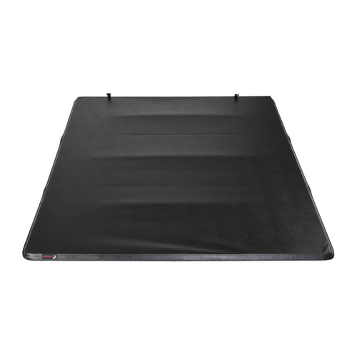 Soft Tri-Fold TrailFX Tonneau Cover Fits Ford F-150 2021-2026 Lockable Using Tailgate Handle 3 Panels and 2 Folds Black Vinyl with Aluminum Rails Top Rail Mount Truck Bed Cover TFX3319