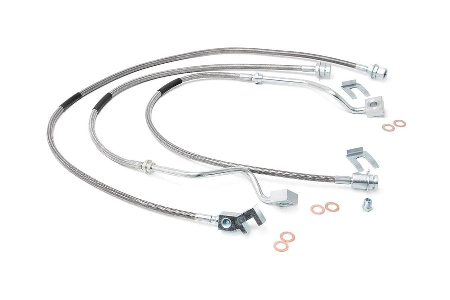 Rough Country Brake Lines Stainless for 1999-2004 Ford Super Duty - 89717