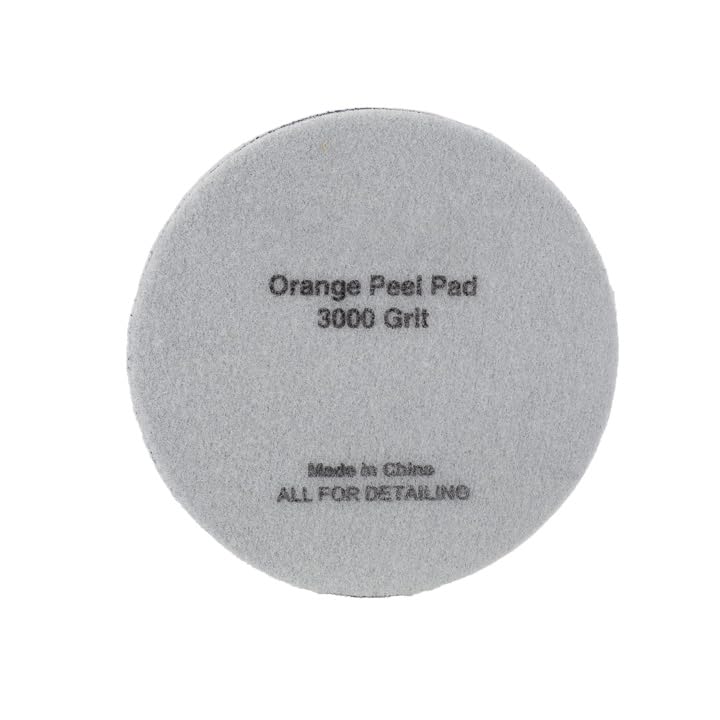 5.3" Maxshine Universal Orange Peel Remover 2-Pack Purple Velvet Polishing Pads – 3000 Grit (135mm) – Hook & Loop for Polisher Plate – Professional Paint Refining & Detailing Pad