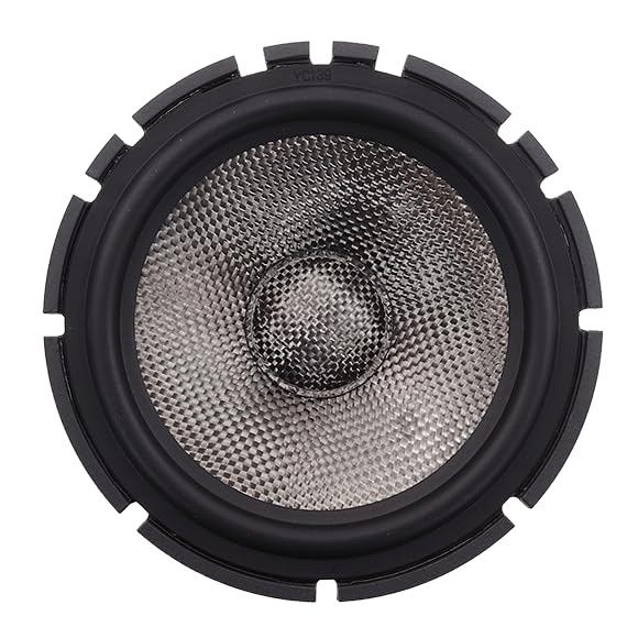 SA-6.5CS v.3 Sundown Audio 6.5" 2-Way Component Car Speakers - 125W RMS (Pair) - Silk Dome Tweeters, Carbon Fiber Cone Midrange, Cast Aluminum Frame, 24dB Crossover, Adjustable Level for Smooth Audio