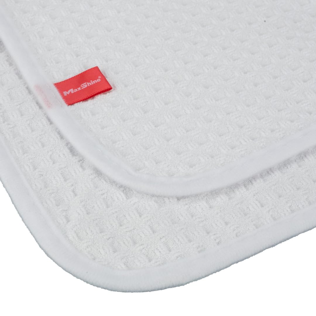 24" x 36" Maxshine Universal Waffle Towel (400GSM) – Professional Microfiber Drying Towel for Car Windows, Mirrors & Delicate Surfaces – Lint-Free Auto Detailing Cloth