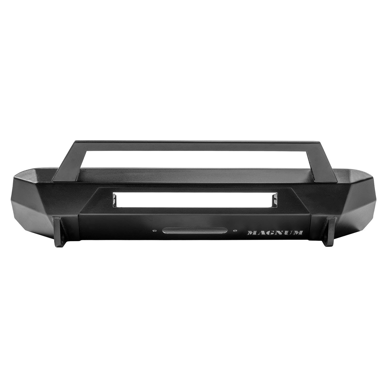 Front Bumper Magnum Winch RT Style Guard Black Compatible with 2016-2023 Tacoma