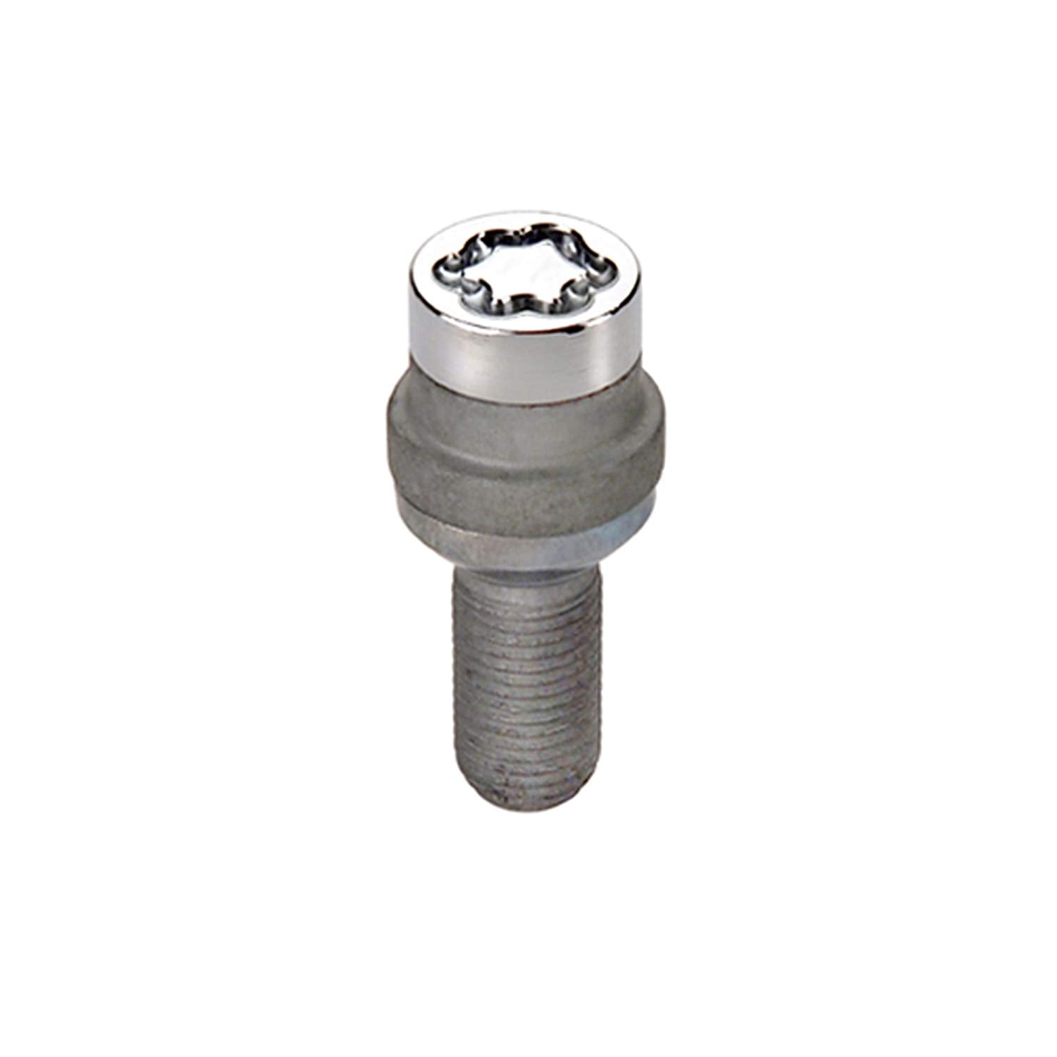 Bolt Style MCGARD 28032 Chrome Radius Seat Lock Bolt Set (M14 x 1.5 Thread Size) - Set of 4, 4 Locks / 1 Key