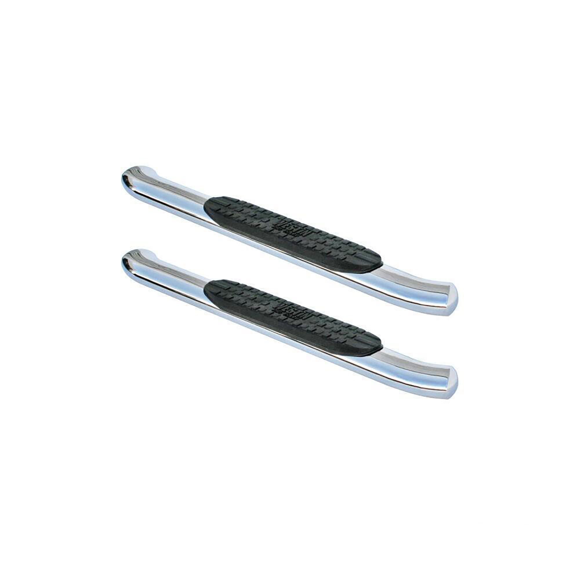 Westin PRO TRAXX 4 Oval Nerf Bars fits 2015-2019 Silverado Sierra 2500 3500 Diesel Standard Cab (Rocker Mount) Polished Pair
