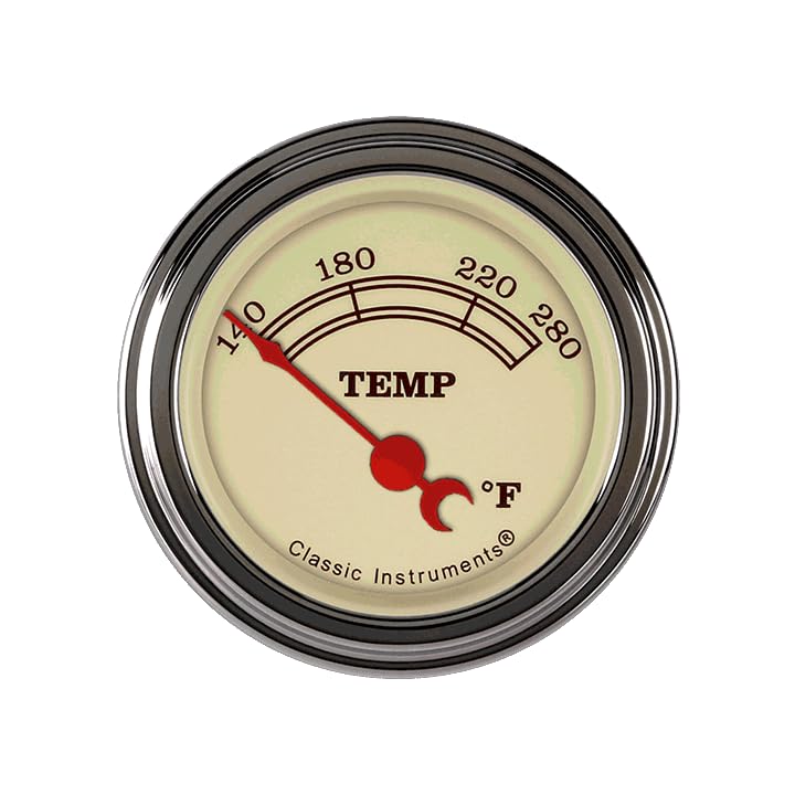 Vintage Classic Instruments VT26SLF 2-1/8" Water Temperature Gauge