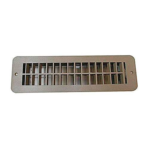 Plastic Floor Register RV Designer H860 with Damper, 12 inch x 3-1/2 inch, Tan, Interior Hardware