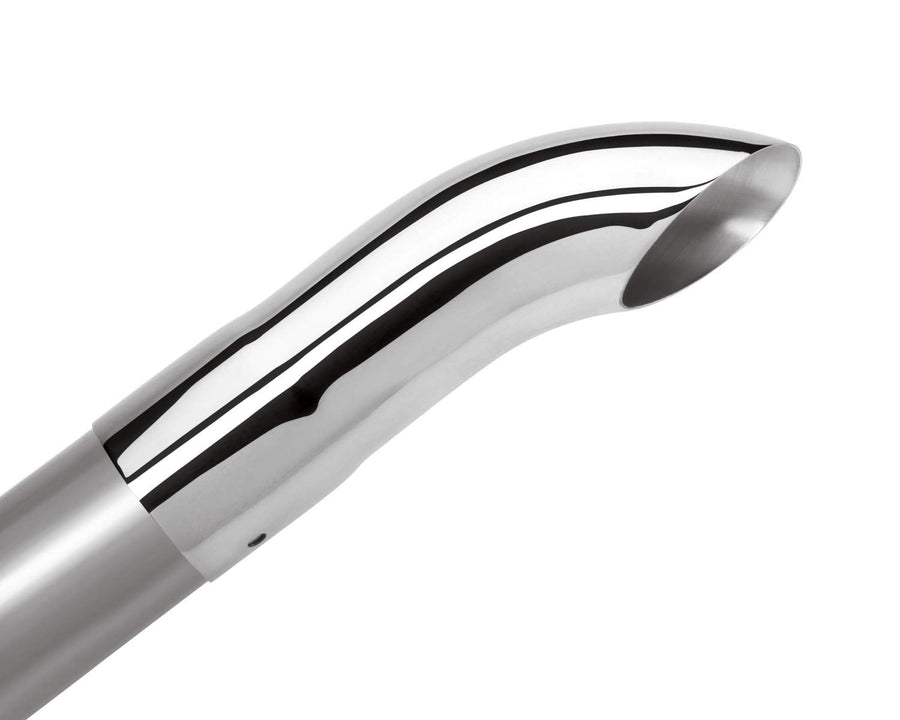 20109 BORLA Exhaust Tip 2.25" Inlet - 2.25" Single Round Turndown/Turnout Outlet - 8.75" Long Exhaust Tip. Set Screw Mounting Method. Set Screw Included.