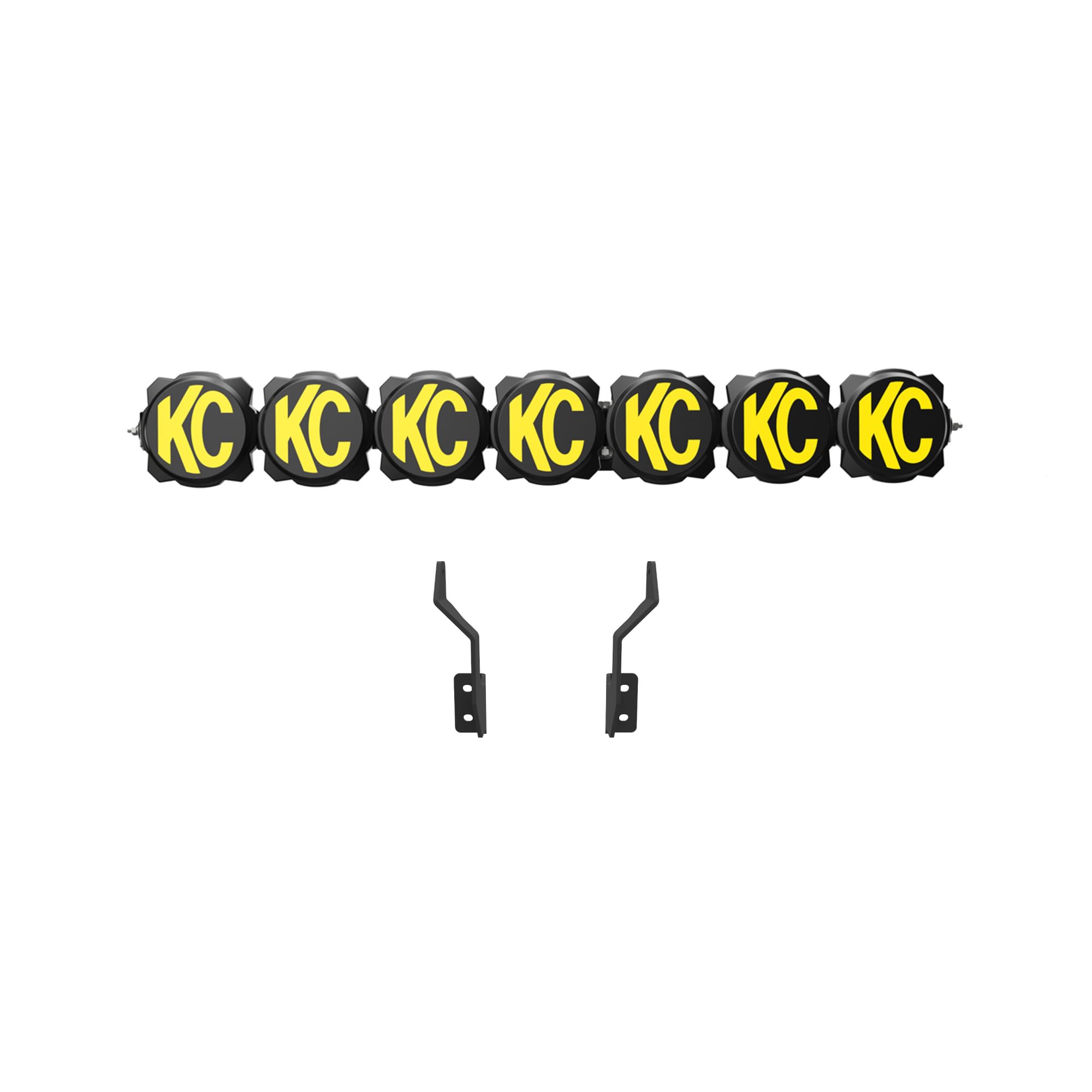 KC Hilites LED Gravity® Pro6-7-Light Bar Kit - Front Bumper - GEN4-5 17-24 Ford Super Duty