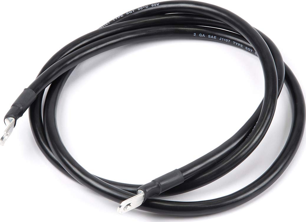 Service Kit WARN 98399 - Electric Winch Ground Cable, Black: 2 Gauge, 72" Length