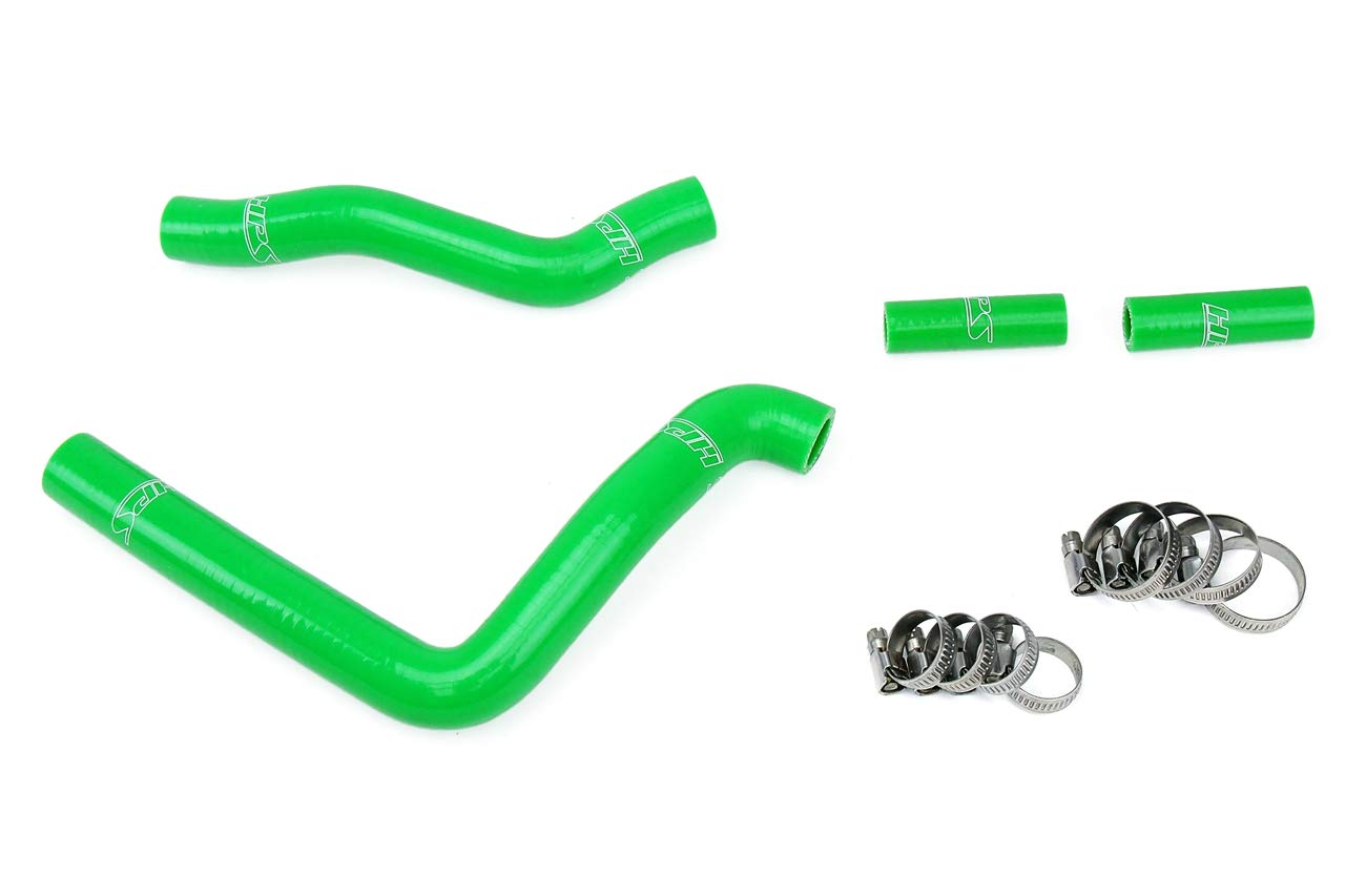Green HPS 57-1369-GRN Silicone Radiator Coolant Hose Kit