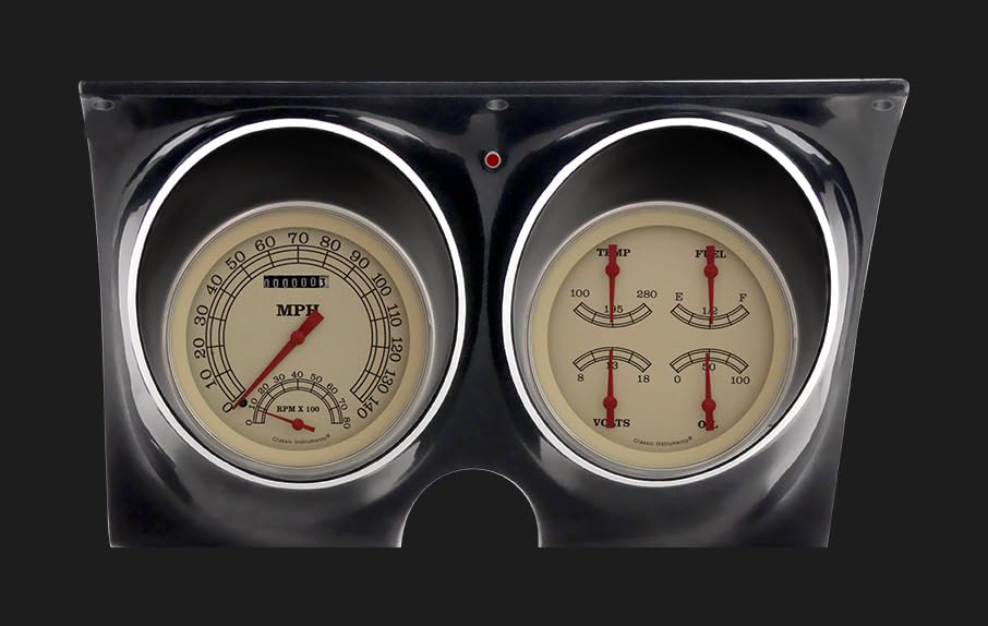 Vintage Series Classic Instruments CAM67VT Direct Fit Gauge Set Compatible with 1967 Camaro