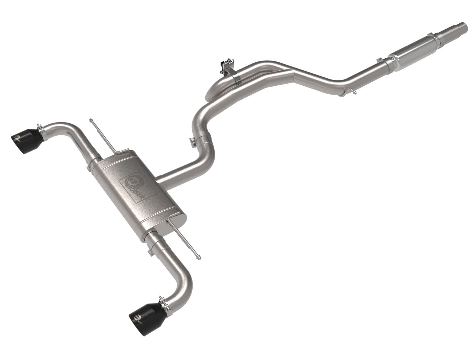 aFe Power 3" to 2.5" Stainless Steel Cat-Back Exhaust Gemini XV | FITS 2022-2023 Volkswagen GTI MK8 (49-36451)
