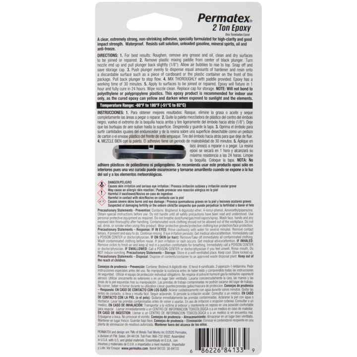 2-Ton Permatex Epoxy 84133