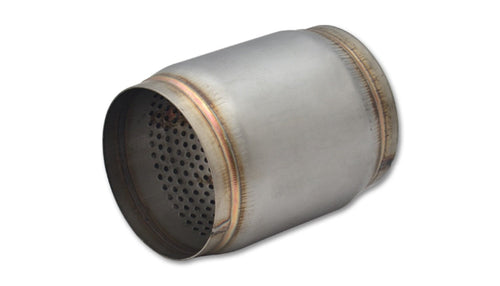 Stainless Steel Race Muffler Vibrant Performance 17965, 3.5" Inlet/Outlet x 5" Long, 1 Pack