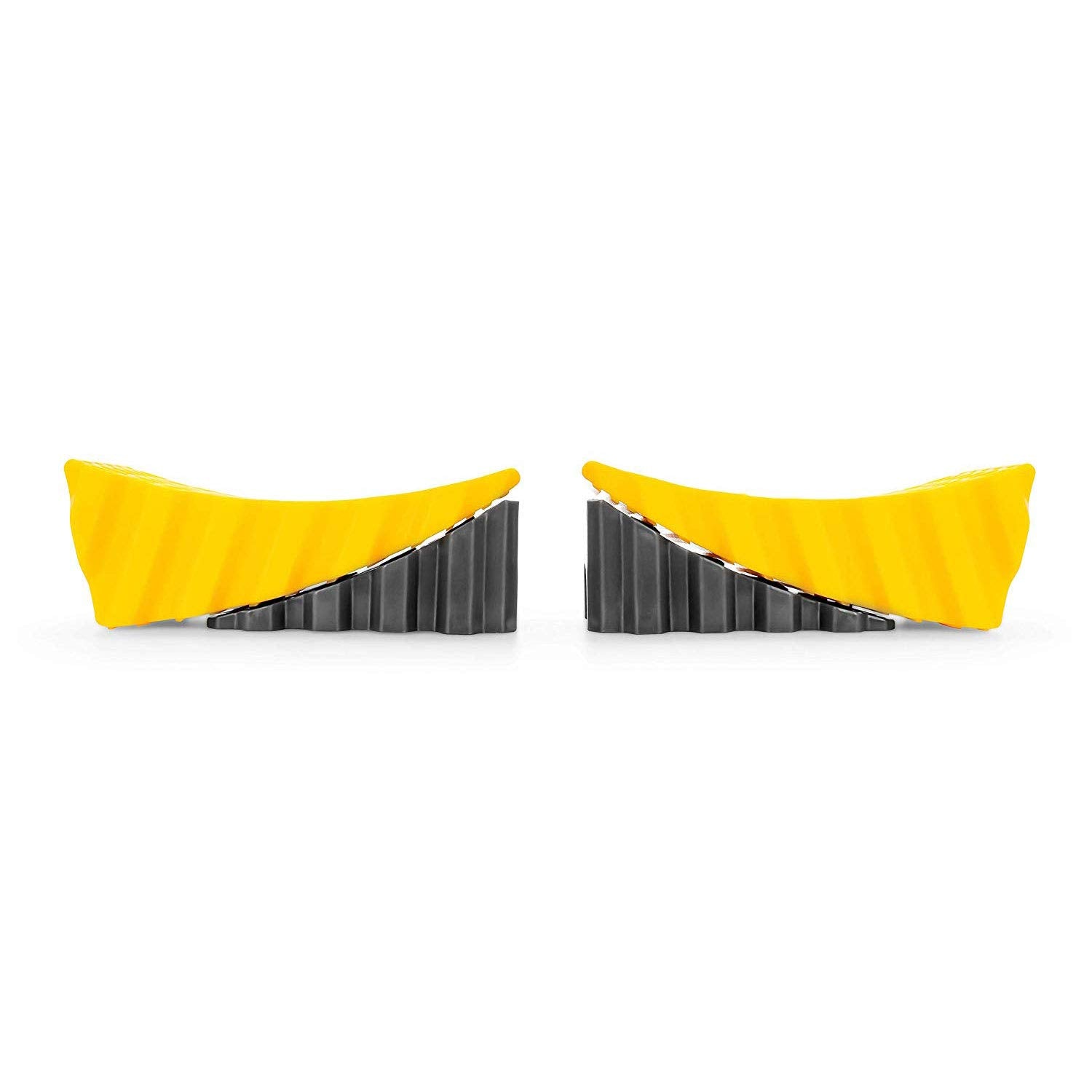 Rv Camco Curved Leveler with Chock - 2 Pack - Easy Drive-On Leveler Adds Up to 4" in Height (44425)