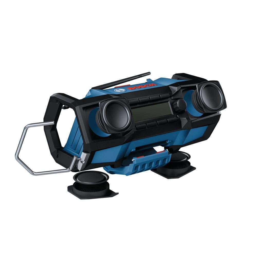 18V Cordless BOSCH Jobsite Radio with Bluetooth 5.0 - Portable, Durable, Enhanced Bass, USB Charging, AUX Input (Battery Not Included)
