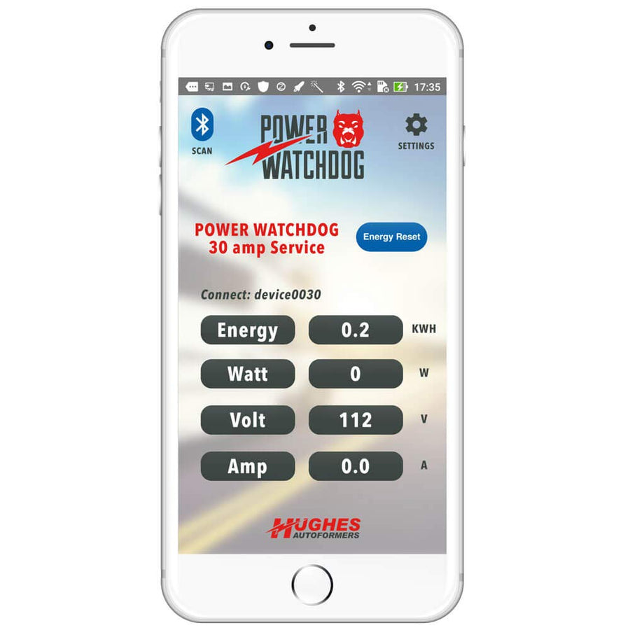 Smart Power Watchdog RV Portable Surge Protector 30 Amp - Patented Bluetooth Connectivity - Monitor Voltage/Amperage/Wattage - Replaceable Module - IP65 Water-Resistant