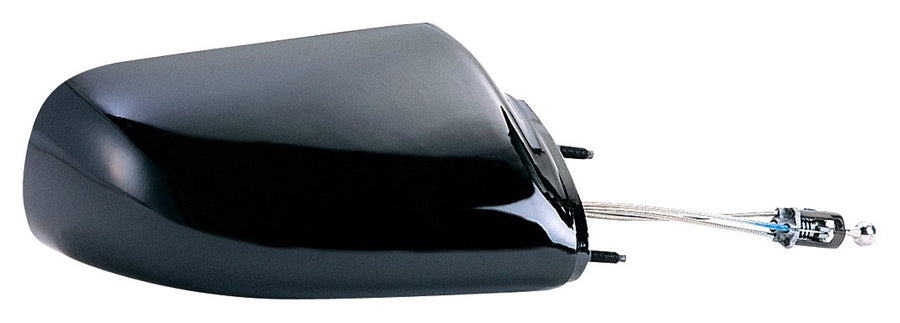 Fit System Mirror Passenger Side for Chevy Beretta, Corsica, Black, Non-Foldaway, Manual Remote
