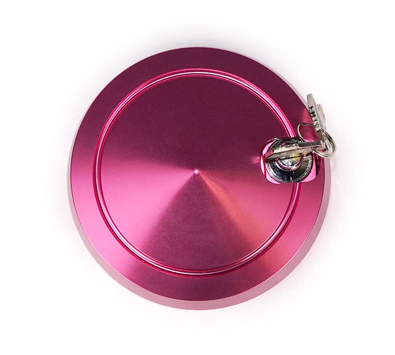 NRG Innovations Steering Wheel NRG-SRK-201PK Version 2 Quick Release Short Hub Adapter with Mounting Bolts, Quick Lock W/Free Spin Pink