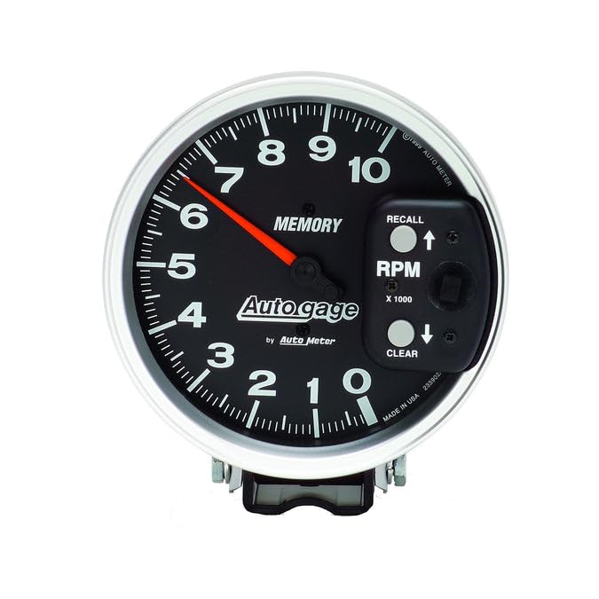 AUTO METER Autogage 233902 Memory Tachometer,5.000 in.