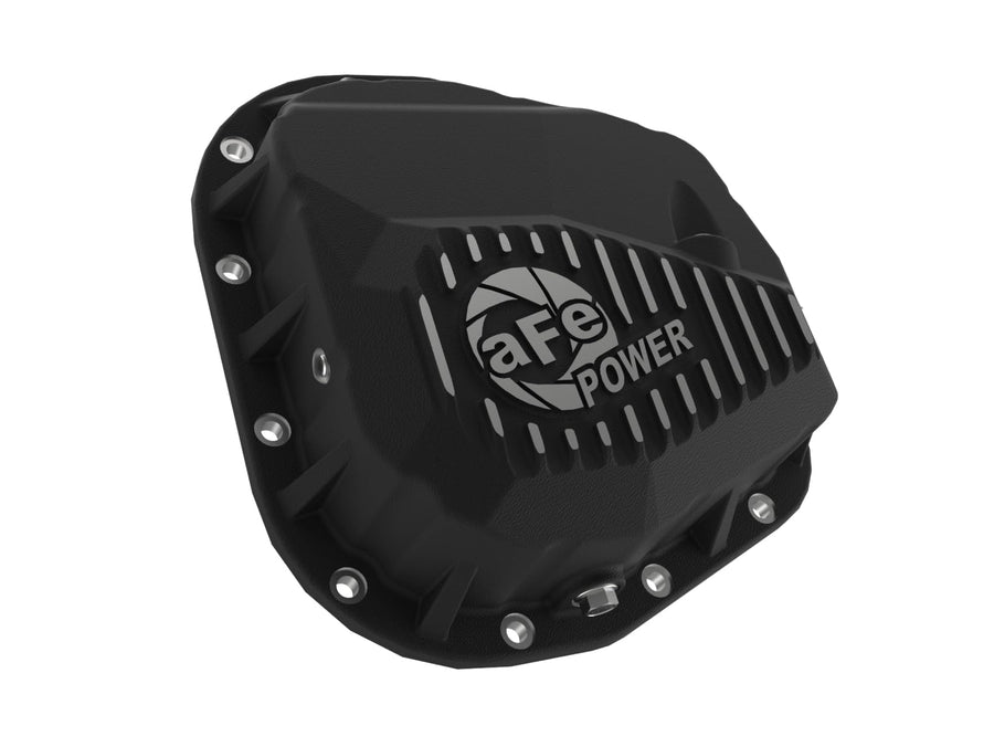 aFe POWER Rear Differential Cover Pro Series Black w/Machined Fins - #46-71320B - Ford F-150/Raptor 97-23 (9.75-12)