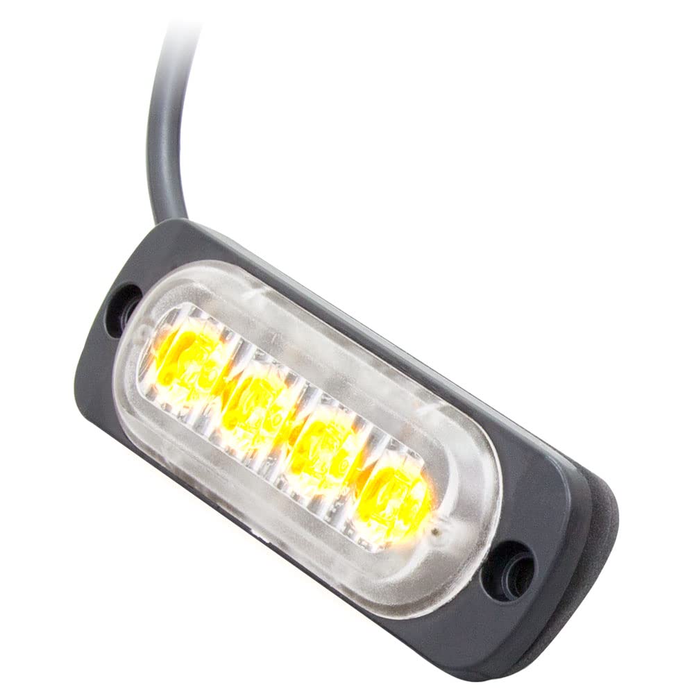 Lite Heise Marker Lights (4) 1.5 Watt - Amber - Municipality Series (HE-MULTE-4A)