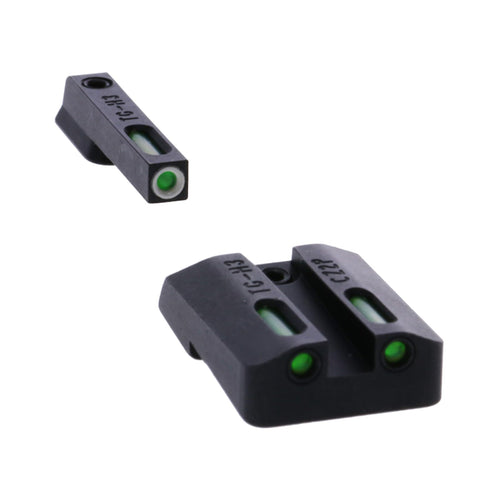 TRUGLO TFX Sight Handgun | Durable Shock-Resistant Compact Brightly Glowing Tritium & Fiber-Optic Xtreme Day/Night, Compatible with CZ P10 Handguns