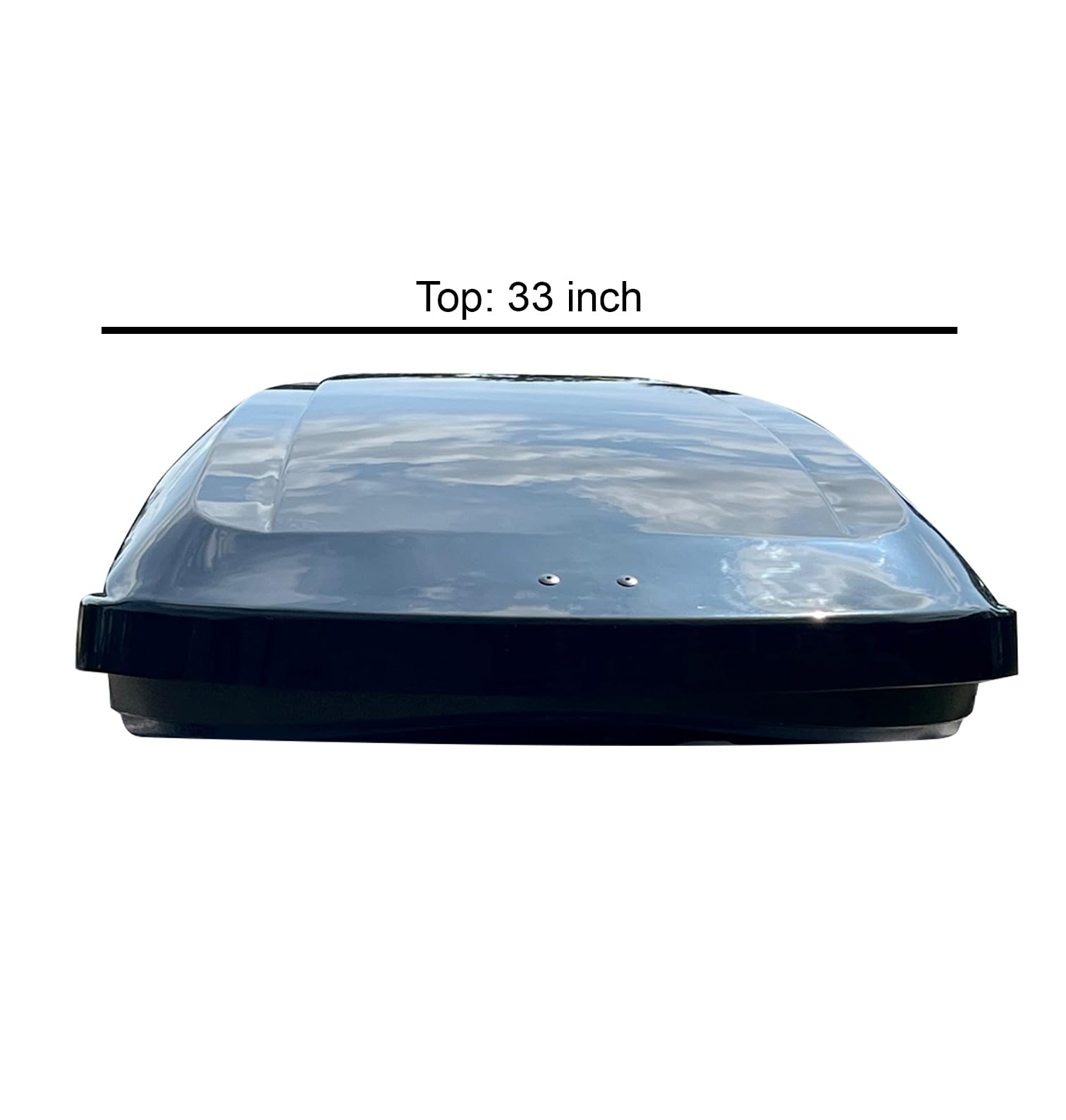 Rooftop Cargo Carrier Black Horse ABS + PMMA Hard Shell, 16 Cubic Feet Waterproof Car Roof Cargo Carrier Box w/Dual Side Opening, Security Key, 165lbs Capacity, for 28" to 80" Wide Crossbar Rack