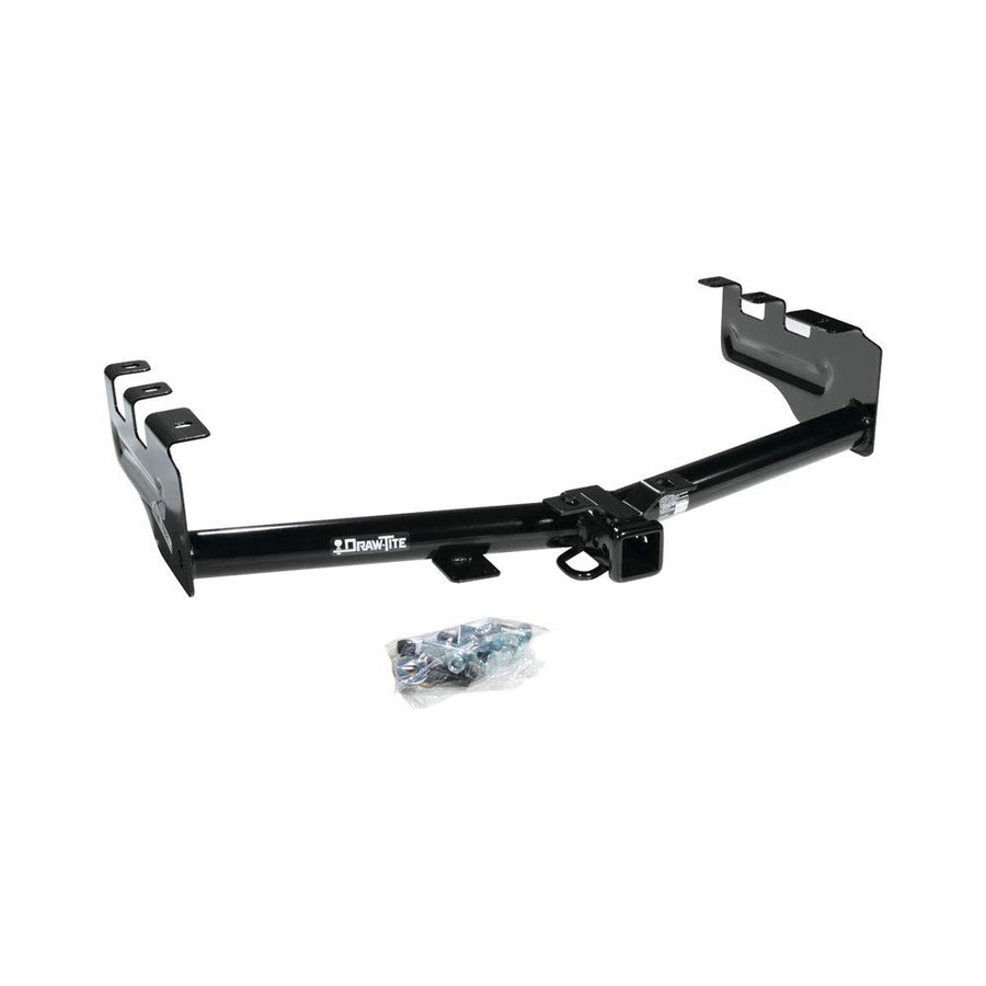 Class 4 Draw-Tite 75521 Trailer Hitch, 2 Inch Square Receiver, Black, Compatible with Chevrolet Silverado and GMC Sierra selected models (Please Verify Vehicle Application)