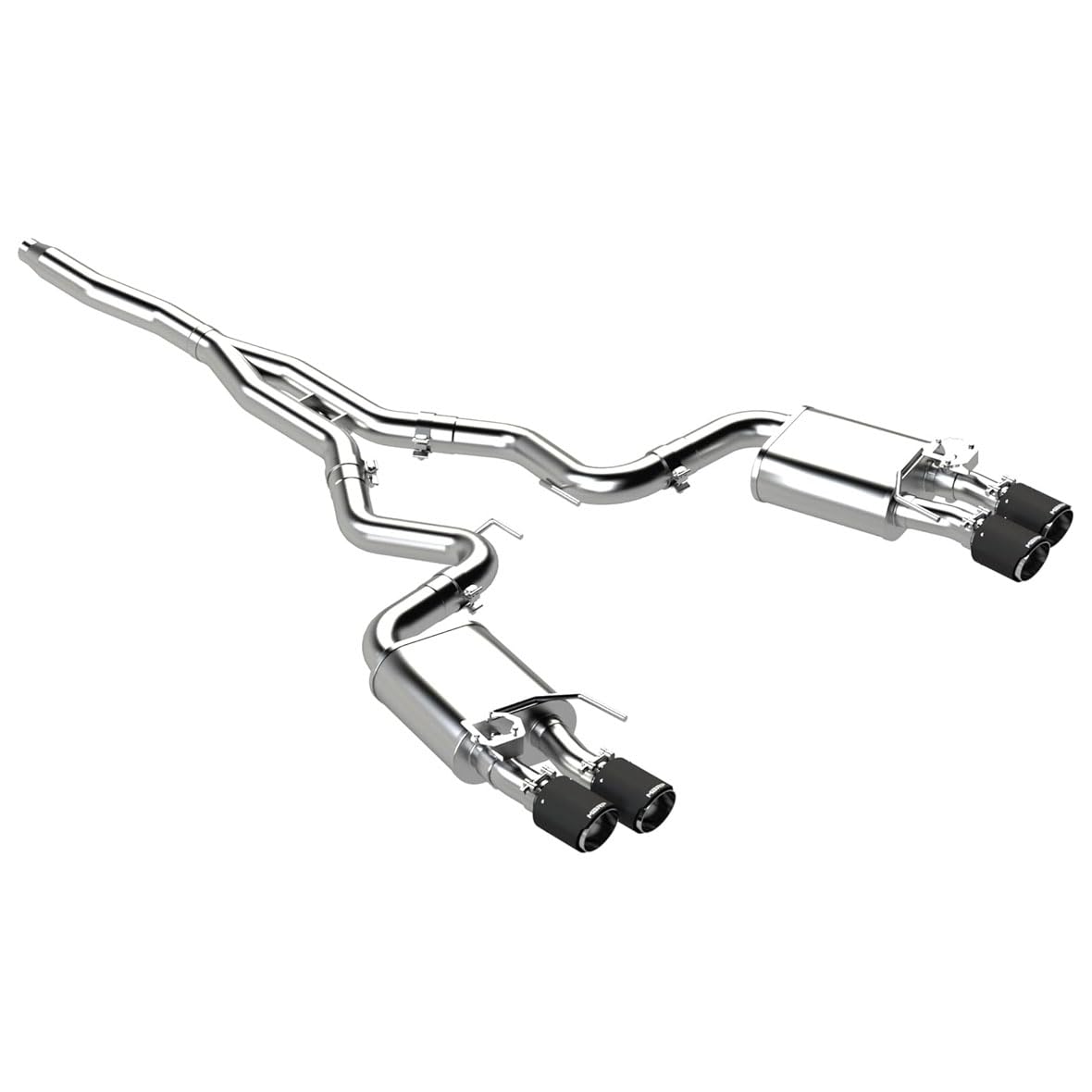 2.3L Ecoboost MBRP 18-22 Ford Mustang Cat-Back Exhaust w/Quad Carbon Fiber SS Tips - T304