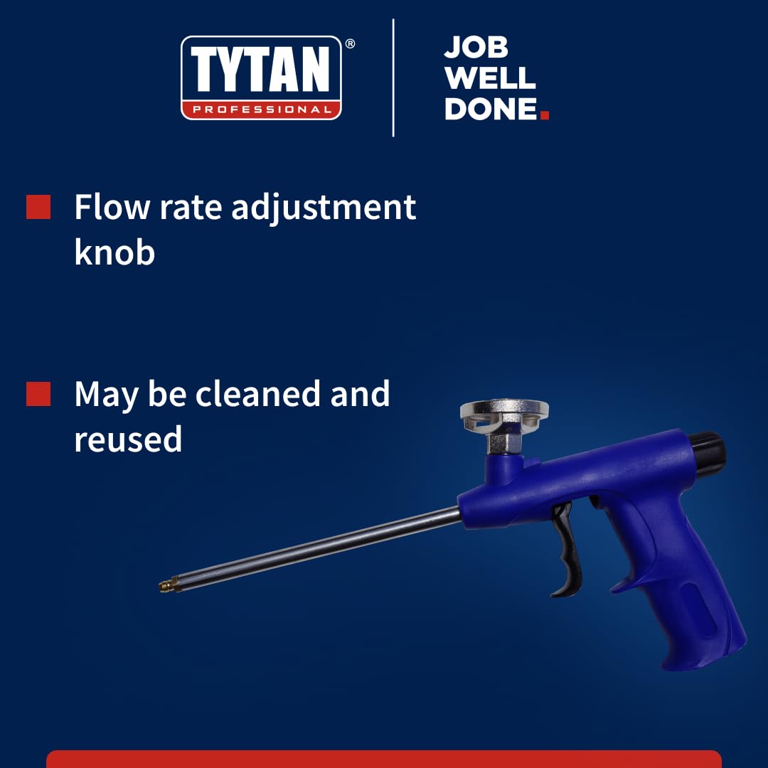 PU Insulating Foam Spray Applicator Gun, Eco Gun for Precise Dispensing, Heavy-Duty Professional Foam Gun for Construction and Home Improvement