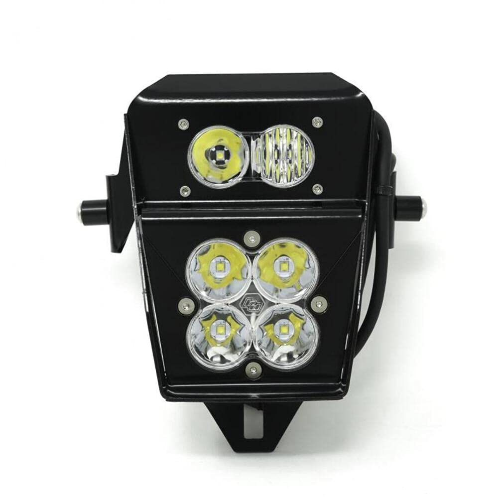 Baja Designs S2 Sport Squadron Pro LED Headlight Kit for Honda CRF450L (Driving/Combo; Clear)