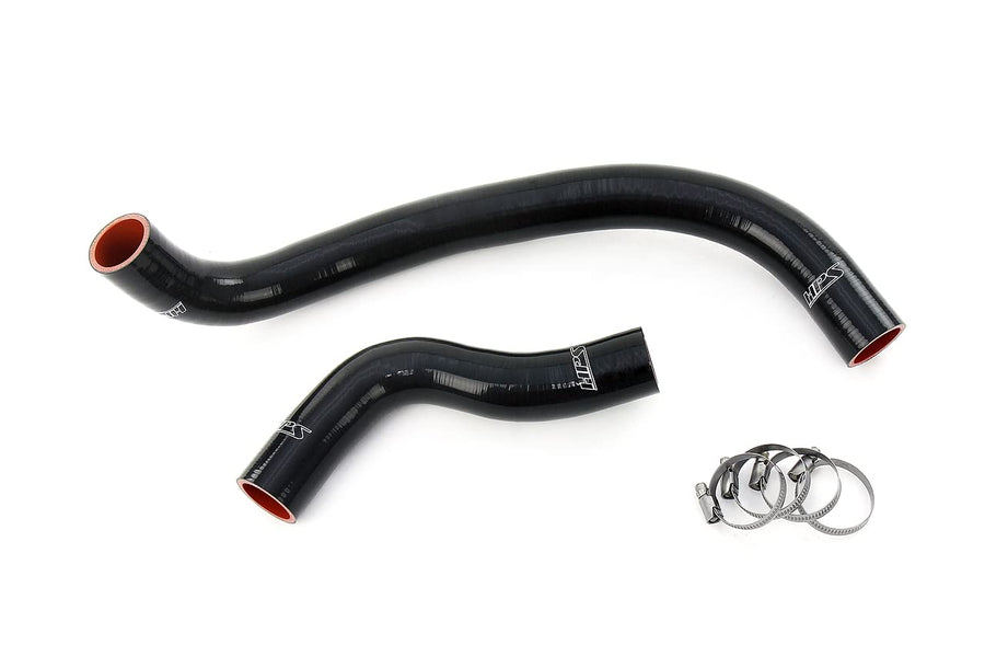 HPS Performance Silicone Black Radiator Hose Kit Coolant Compatible for 2013-2015 Lexus GS350 2016-2017 RC300 2015-2017 RC350 3.5L V6, 57-2096-BLK