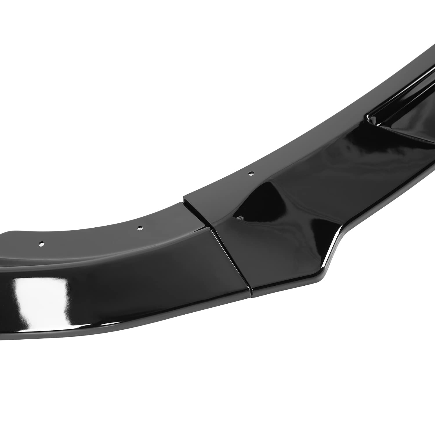 Glossy Black Spec-D Tuning Front Bumper Lip Spoiler Splitter Kit 3PC Set Compatible with Nissan 370Z 2009-2012