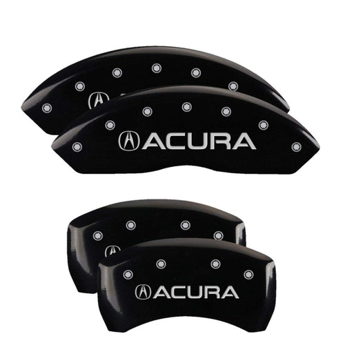 MGP Caliper Covers Black Powder Coat Finish 39014SACUBK Engraved Caliper Cover with Silver Characters, Set of 4 Acura/Acura