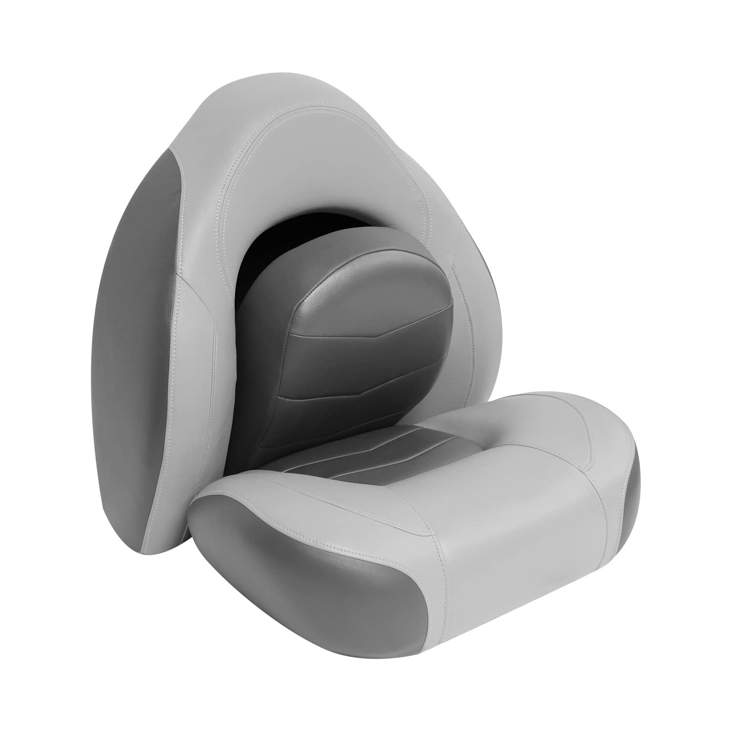 3303-1880 Wise Pro-Angler Series Bass Bucket Seat 2-Piece Set Marble Grey/Blueberry/Charcoal