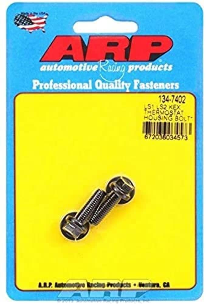 ARP Hex LS1 LS2 Thermostat Housing Bolt Kit, Black